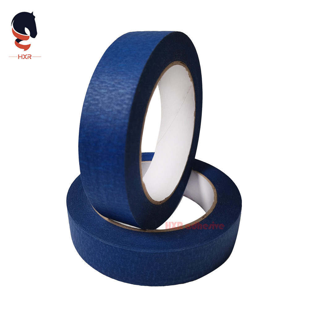 Blue High Temperature Textured Crepe Paper Adhesive Masking Tape