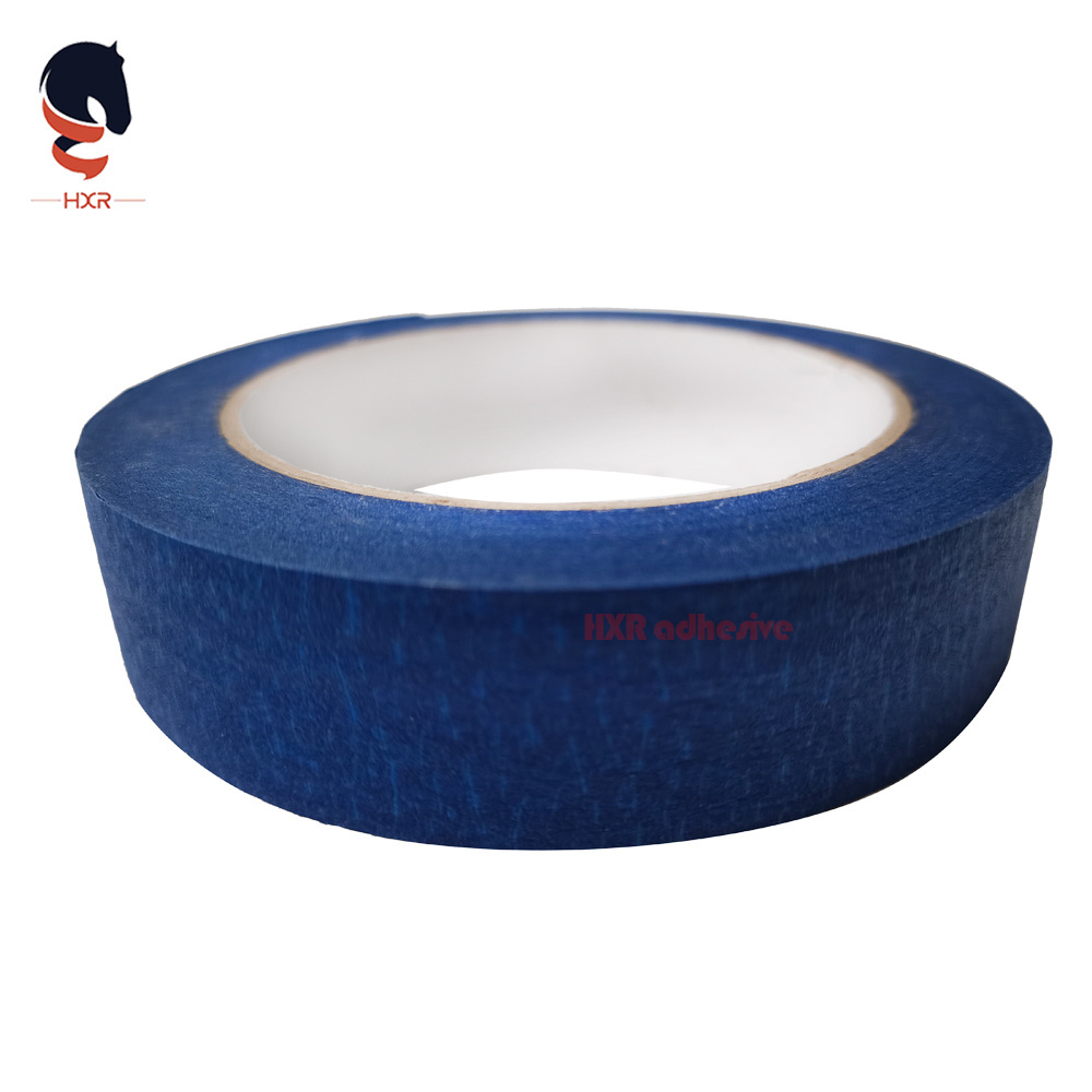 Blue High Temperature Textured Crepe Paper Adhesive Masking Tape