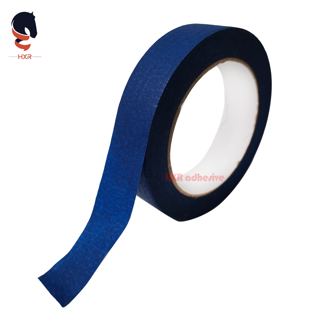 Blue High Temperature Textured Crepe Paper Adhesive Masking Tape