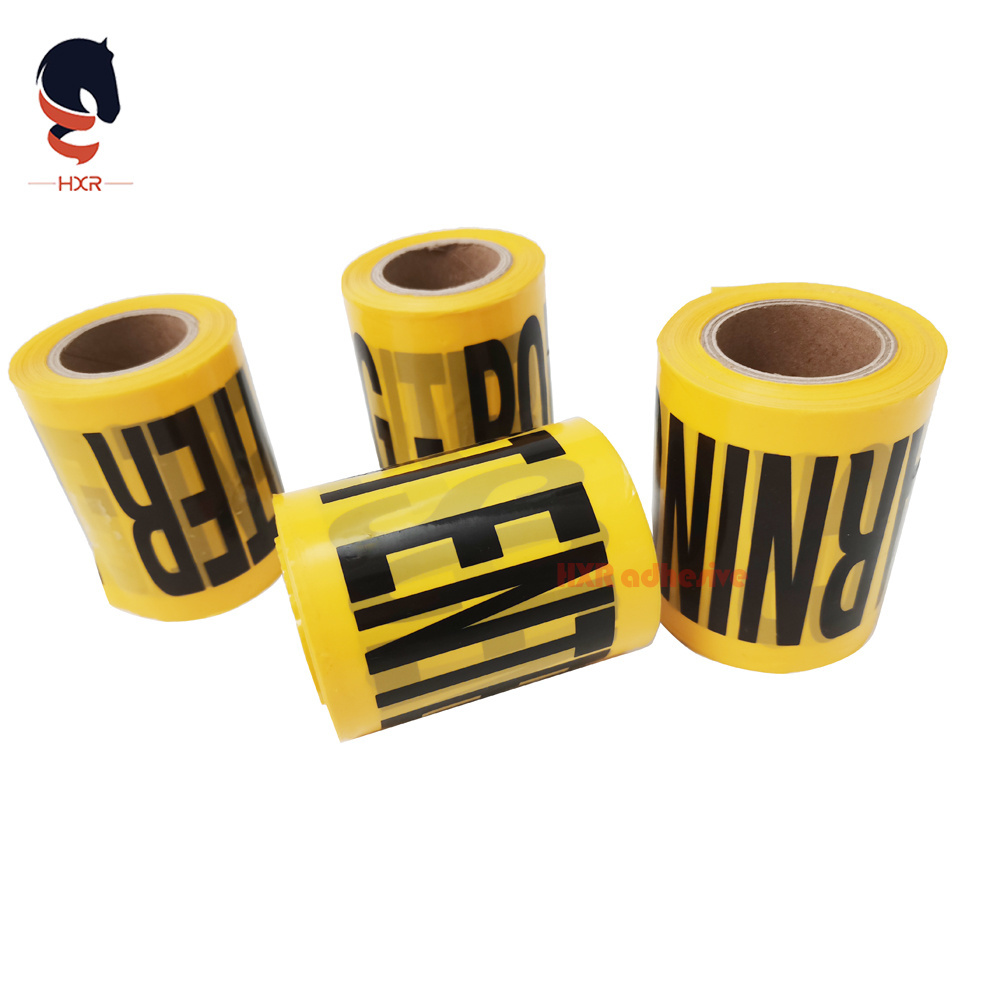 Custom Color Printing Non Adhesive PE Protection Warning Tape Traffic Barrier Safety Tape