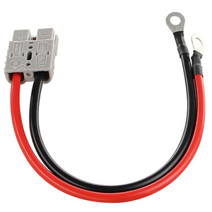 Factory Price 50A Battery Connector 2Pin Terminal with Cable For Lithium Battery Forklift Connector Plug With Car Power Wire