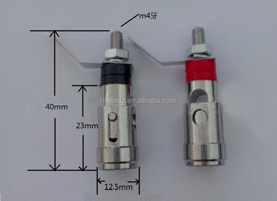 40mm Loaded Press Type Speaker AMP Terminal Spring Binding Post