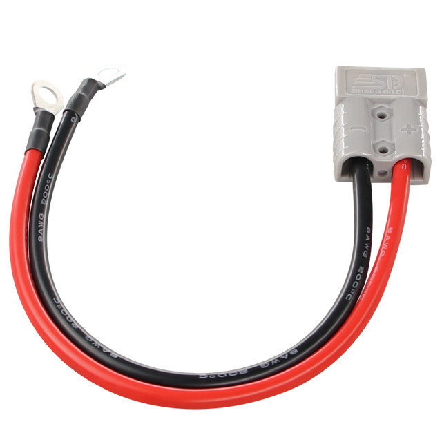 Factory Price 50A Battery Connector 2Pin Terminal with Cable For Lithium Battery Forklift Connector Plug With Car Power Wire