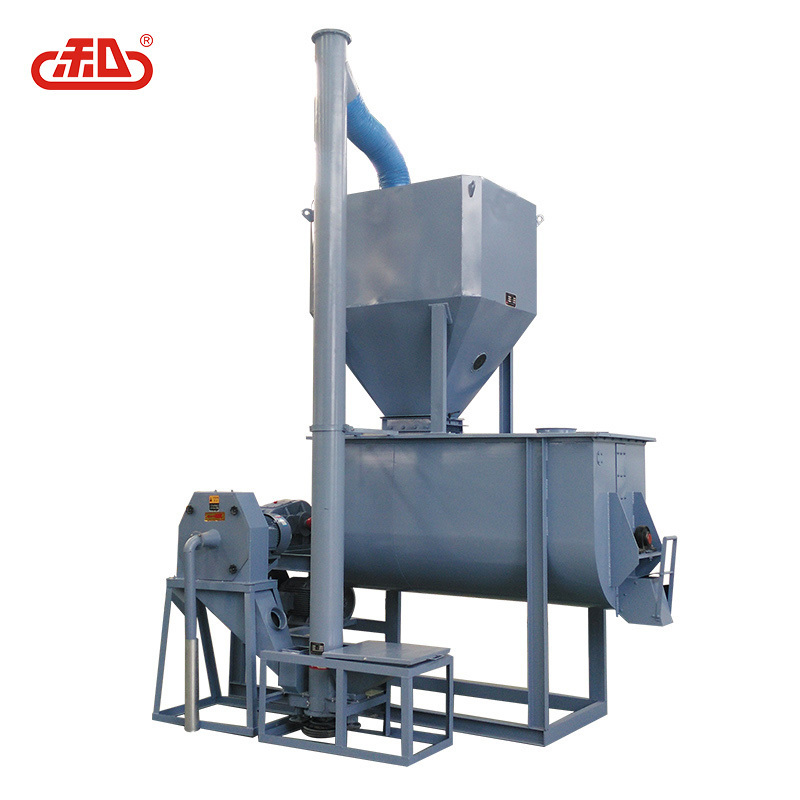 Horizontal type powder feed crushing mixing pig feed grinder mixer with wholesale price