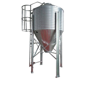 corrugated galvanized steel 10-50 ton small silo for pig chicken poultry feed