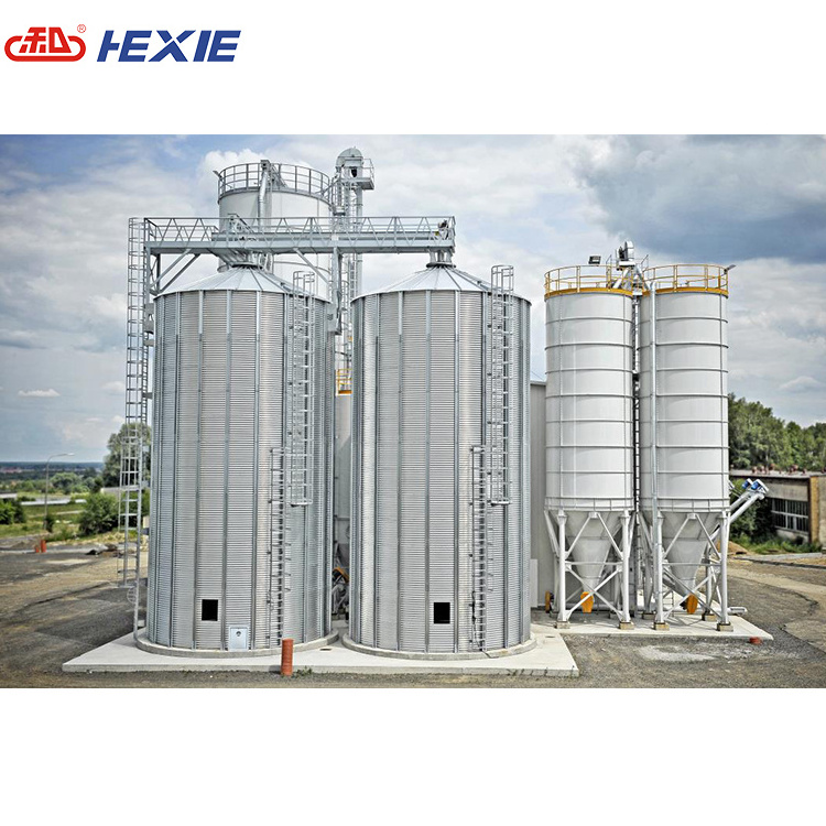 10-100ton galvanized grain storage silo/silo manufacturers/flat bottom grain silo for wheat,clinker