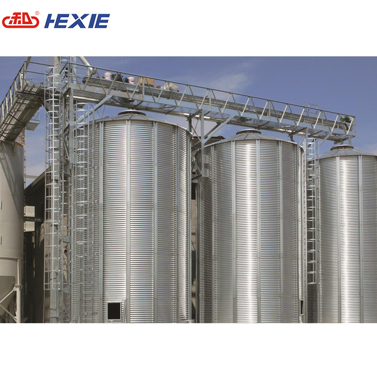 10-100ton galvanized grain storage silo/silo manufacturers/flat bottom grain silo for wheat,clinker