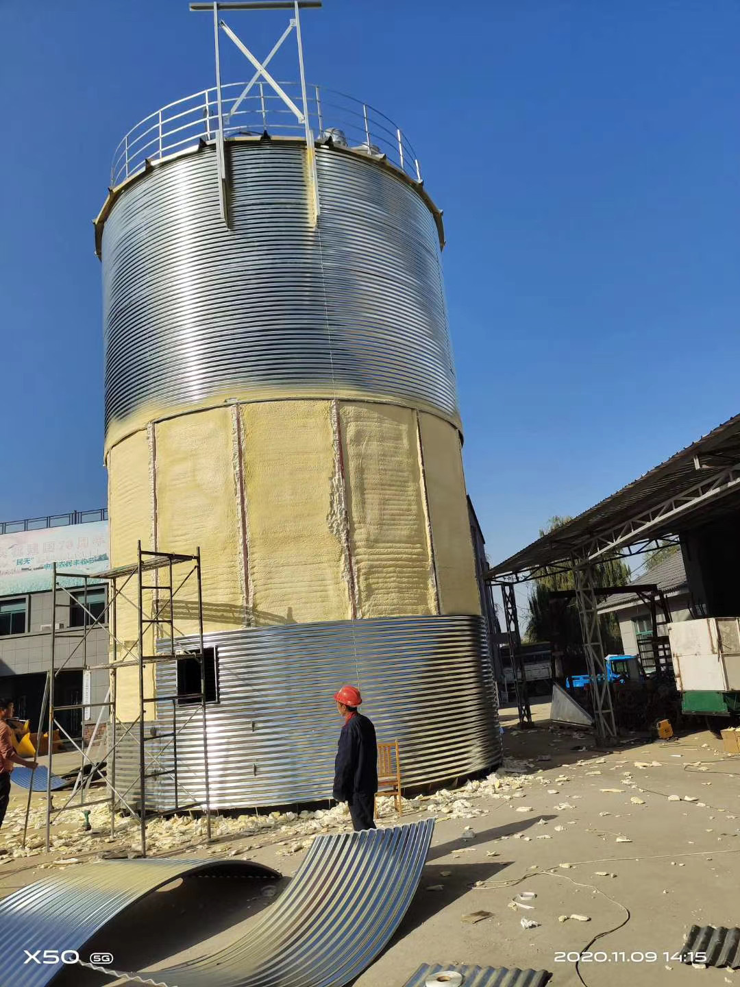 Best prices-grain storage silo/galvanized steel silo for storage maize,feed,rice