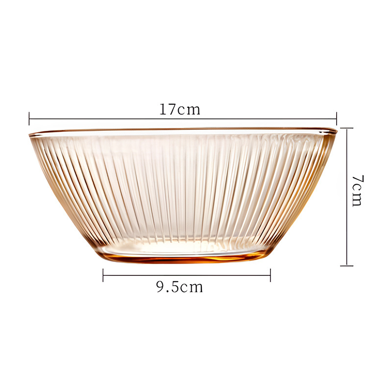 7 or 9 inches wholesale amber borosilicate soda lime glass heat resistant glass plates