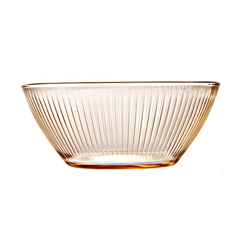 7 or 9 inches wholesale amber borosilicate soda lime glass heat resistant glass plates