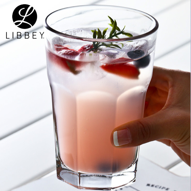 473ml Glass Cups Manufacturers Libbey Custom Reusable Wine Clear Juice Glass Cup Hot and Iced Chinese Whiskey Glass Bottle 15235