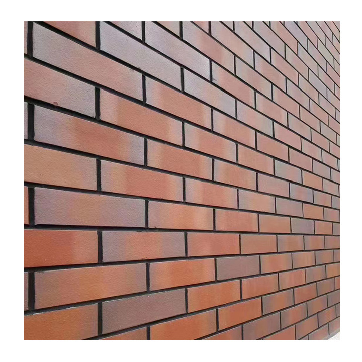 Facade Production Decorative Facing Brick For Building Materials Red Clay Looking Slip Tile Exterior Wall