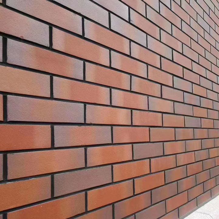 Outdoor Tile Red Clay brick manufacturer exterior wall cladding tiles price decorative tile