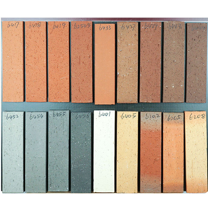 Outdoor Tile Red Clay brick manufacturer exterior wall cladding tiles price decorative tile