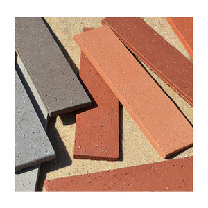 Outdoor Tile Red Clay brick manufacturer exterior wall cladding tiles price decorative tile