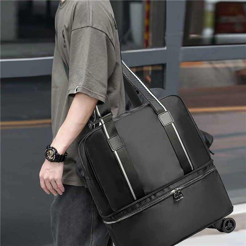 Lightweight Luggages with 360 Detachable Rolling Spinner Wheel Duffel Bags Expandable Foldable Suitcase Luggage Rolling Bags