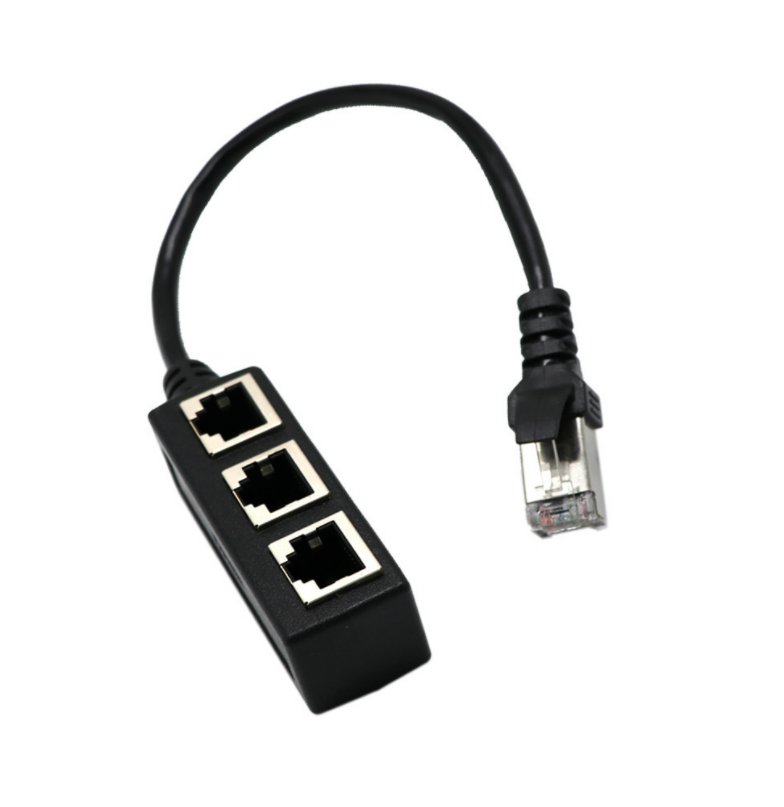 Port Splitter Cable Network Cat5 Cat6 Adapter Rj45 Male To 2 3 Ports Rj45 Female Adapter Rj45 Splitter data cable