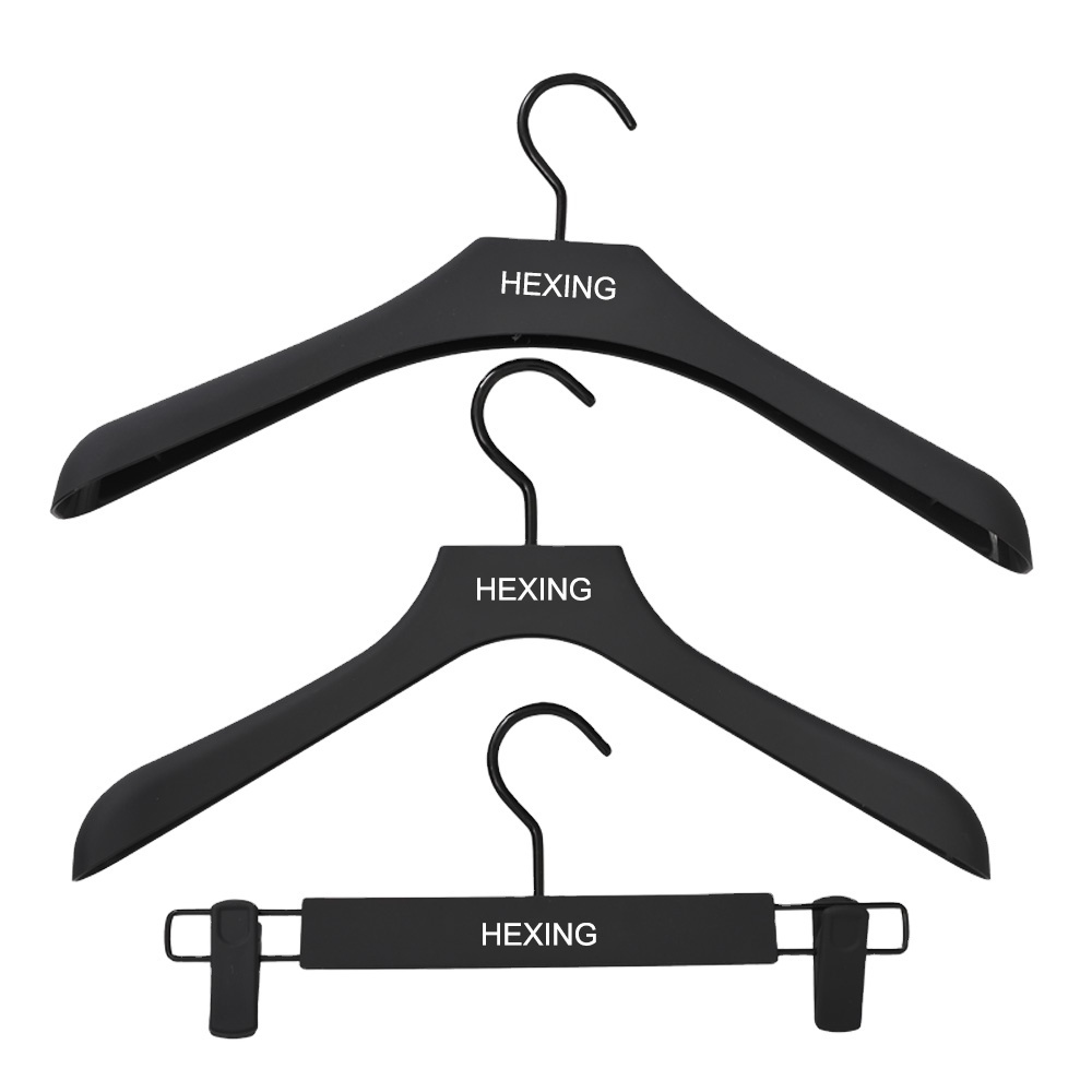 Clothes Store Luxury Black Plastic Coat Hanger