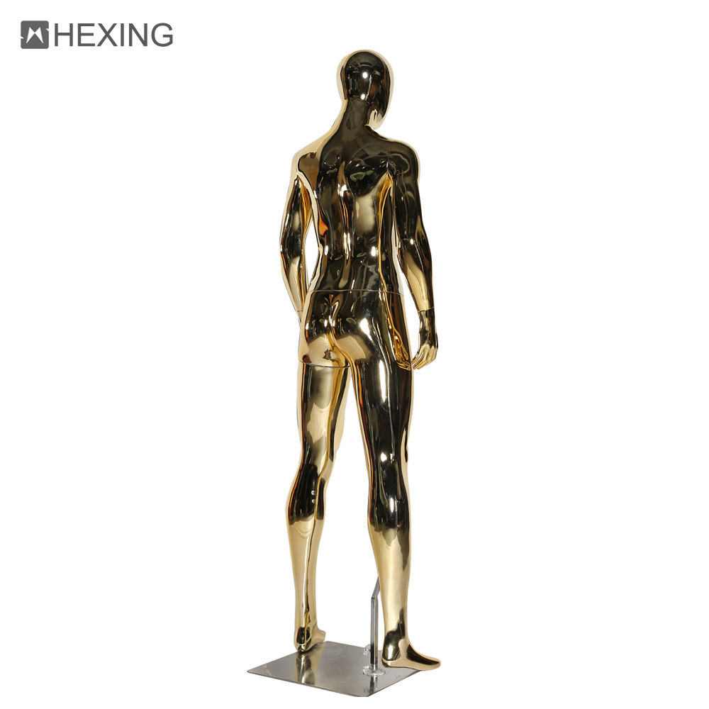 Fashional Electroplating Female Stand Display Gold Mannequin