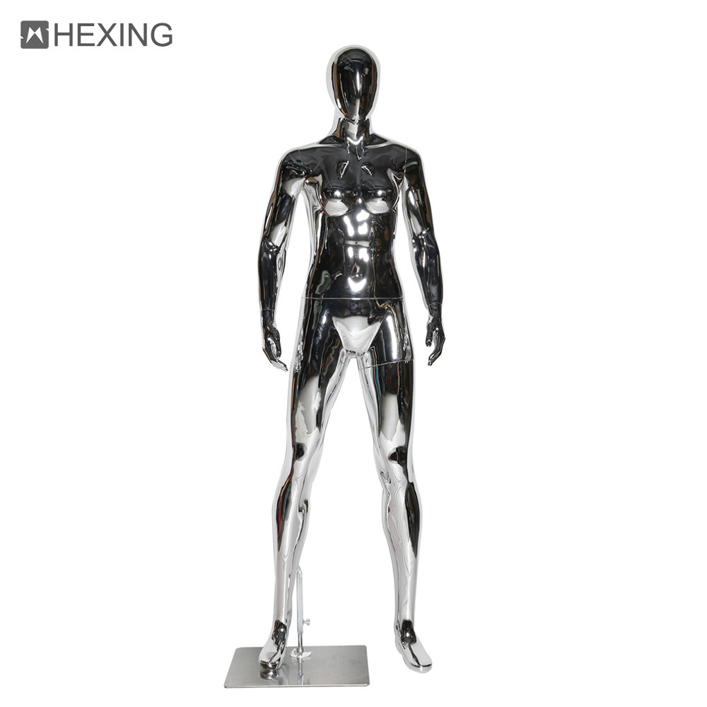 Fashional Electroplating Female Stand Display Gold Mannequin