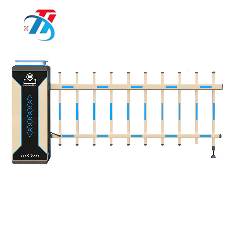 RFID parking lot license plate recognition fence gate traffic guardrail barrier used metal traffic crowd control barrier