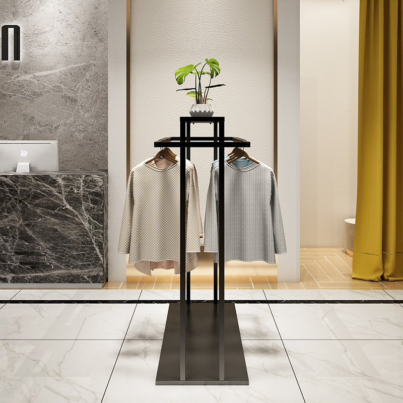 High quality clothes stand metal garment display racks for retail store