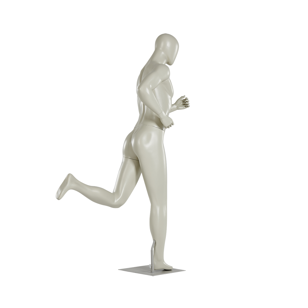 Soft Male draping training Headless Sports Muscle Running Man Mannequin  for sale