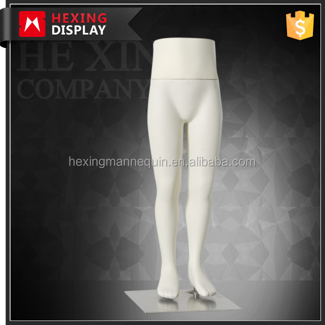 Fabric coated half body child legs mannequin for jean