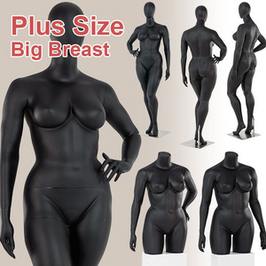 Fiberglass Women Dress Dummy Stand Stand Femme Magasin Full Body Display Female Sport Fat Big Breast Large Plus Size Mannequin