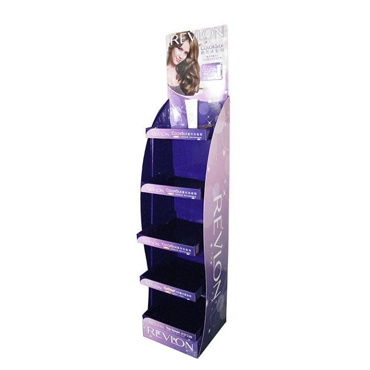 Custom printed luxury wig eyelash cosmetic display stand