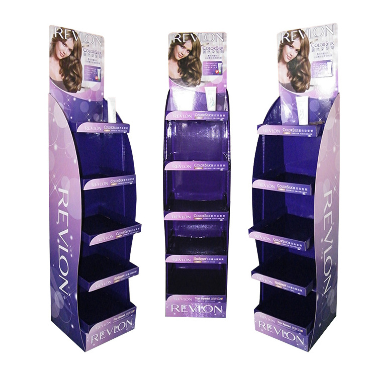 Custom printed luxury wig eyelash cosmetic display stand