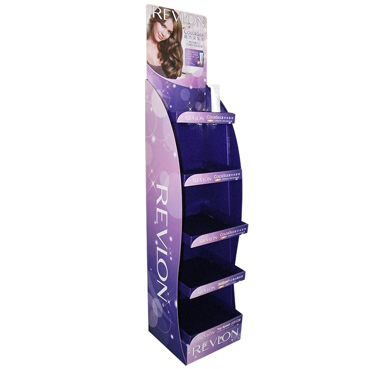 Custom printed luxury wig eyelash cosmetic display stand