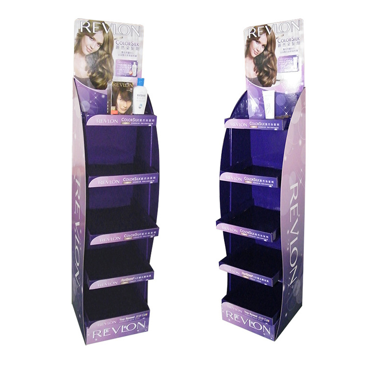 Custom printed luxury wig eyelash cosmetic display stand