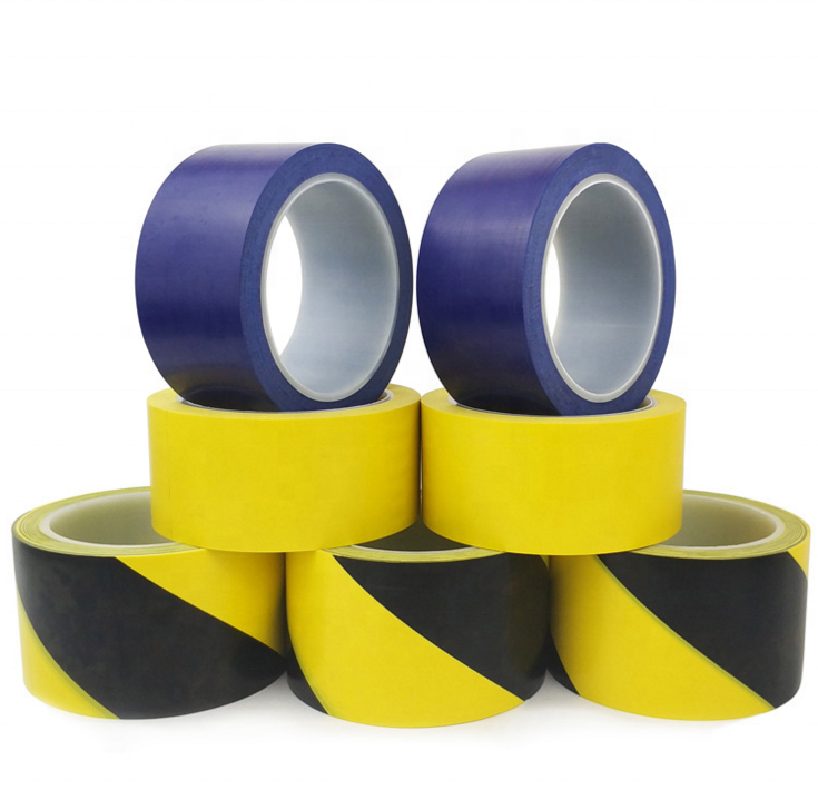 0.05mm plastic sheet film aluminium foil detectable Yellow Black pvc warning tape fiber optic cable warning tape