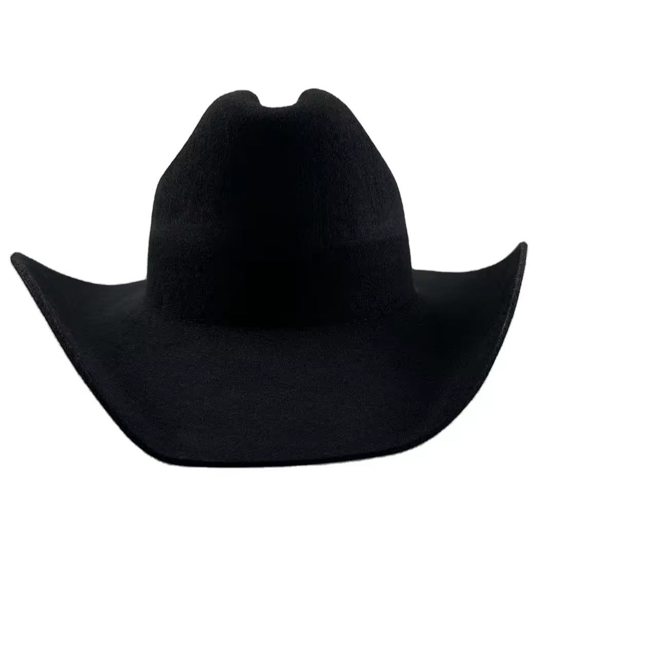 Wholesale high Quality Classic Felt Wide Brim Hat Custom Fashion Solid Color Belt Buckle Western Cowboy Cowgirl Hat