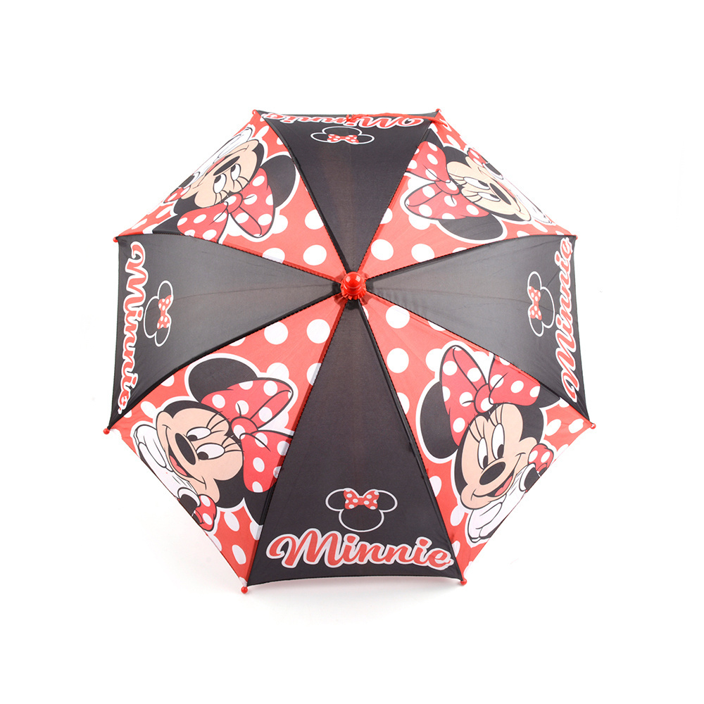 New design hot sale rain day manual open minnie mouse printed cartoon umbrella for children