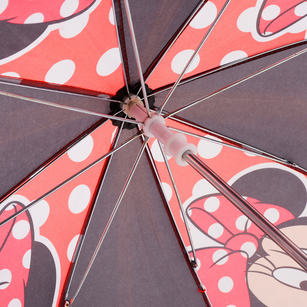 New design hot sale rain day manual open minnie mouse printed cartoon umbrella for children