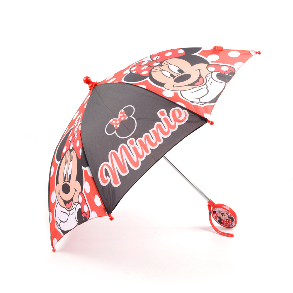 New design hot sale rain day manual open minnie mouse printed cartoon umbrella for children