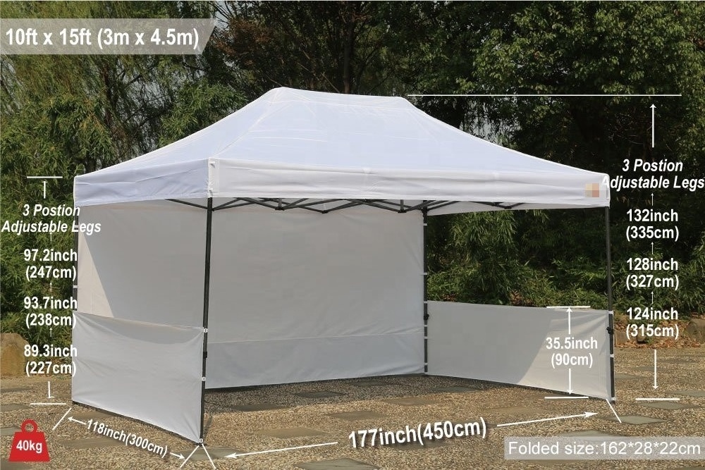 2022 10x10 10x15 10x20 Wind Resistant Outdoor Tent Trade Show Gazebo Tent 3x4.5m