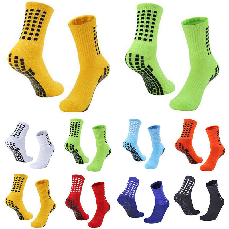 Wholesale custom performance sports non-slip athletic soccer grip socks anti slip soccer football socks for men