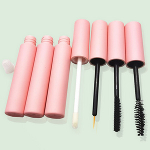 OEM ODM Eyelash Oil Bottles Eyebrow Serum Bottle Shiny Rose Pink Eyelash Serum Tube 3ml Empty Eyeliner Container