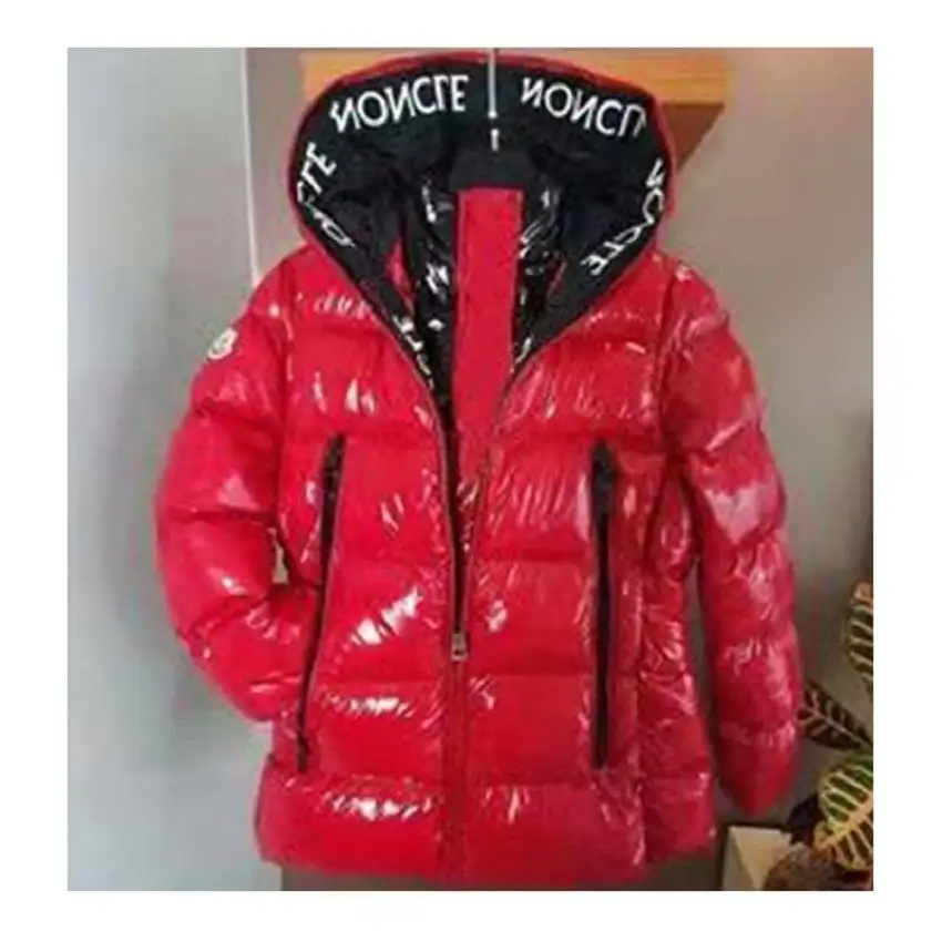 Hot Sale Men puffer jacket Hooded Winter Bubble Puffer Down Coat latest design 2024  white panel letter printing