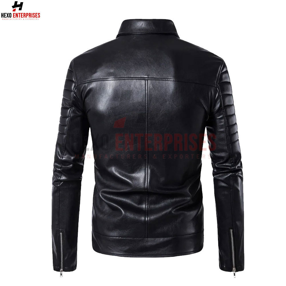 Custom Made Logo Your Own Design Outdoor Leather Men's Coats With Winter Jacket Men Fashion Jackets For Men