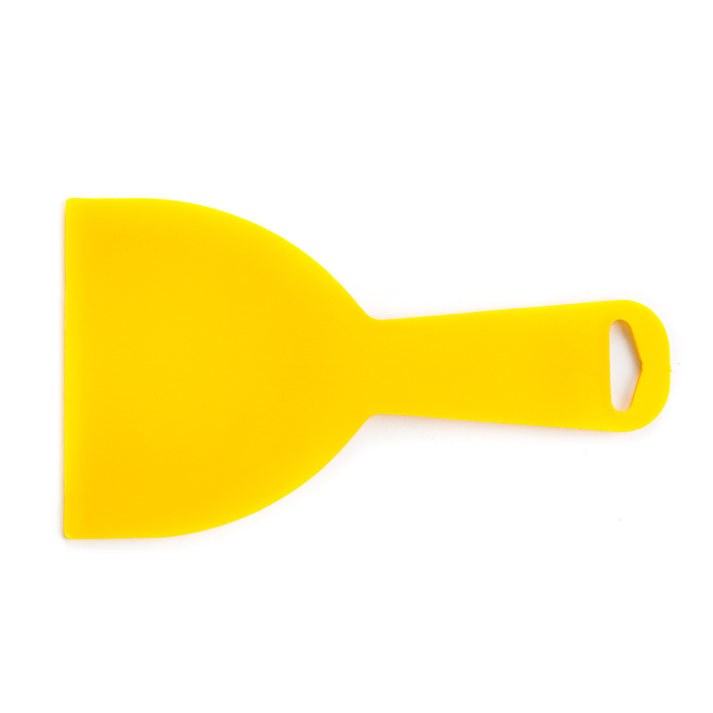 Yellow flexible wall car sticker decal glass window cleaning tools plastic scraper putty knife