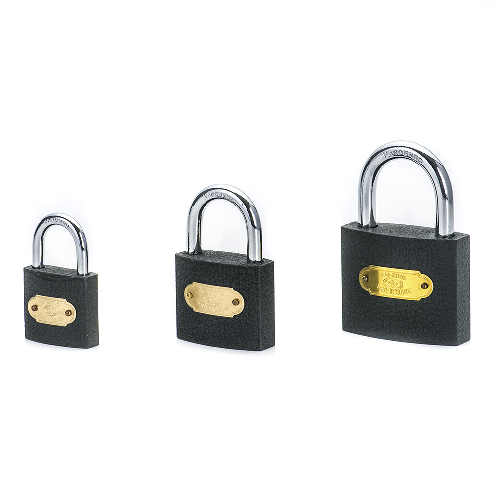 High security hardened solid heavy duty small steel lock iron padlock