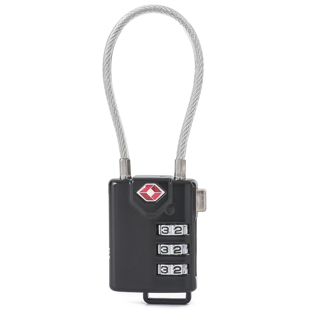 Zinc alloy high security re-settable 3 digit travel safety with release button combination padlock tsa luggage lock