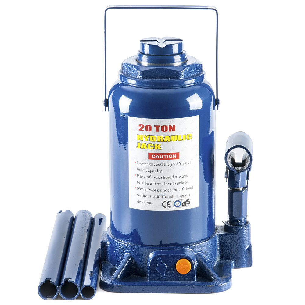 Big blue hydraulic stubby low profile welded bottle jack