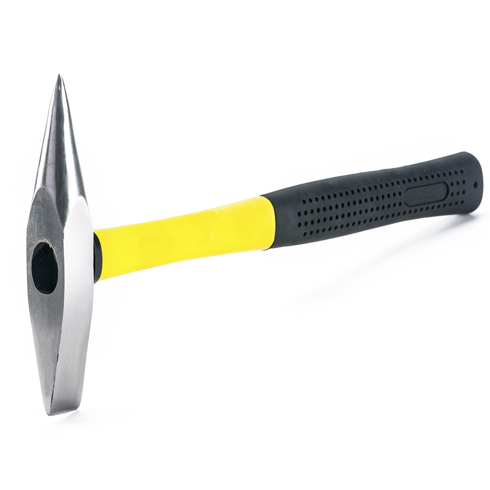 Drop forged carbon steel fiberglass handle chipping hammer