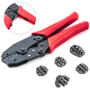 Ratchet structure hand wire terminal crimper crimping tool plier