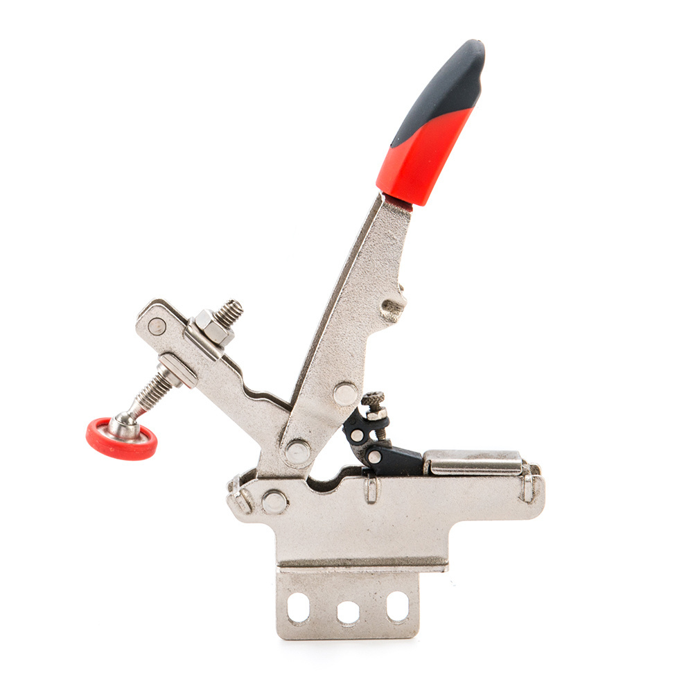 Anti slip rubber pressure tip woodworking hold down clamp welding drill press clamp quick release horizontal toggle clamp